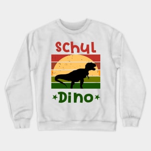 Schuldino Dinosaurier Schulbeginn T shirt Crewneck Sweatshirt